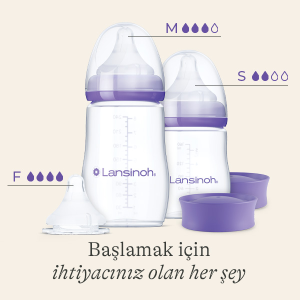 160 ml & 240 ml Biberon ve NaturalWave® Biberon Emziği Başlangıç Seti