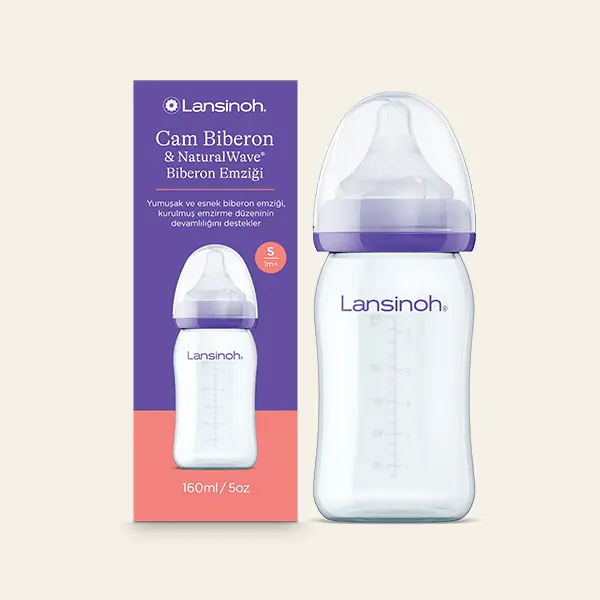160 ml Cam Biberon & NaturalWave® Biberon Emziği